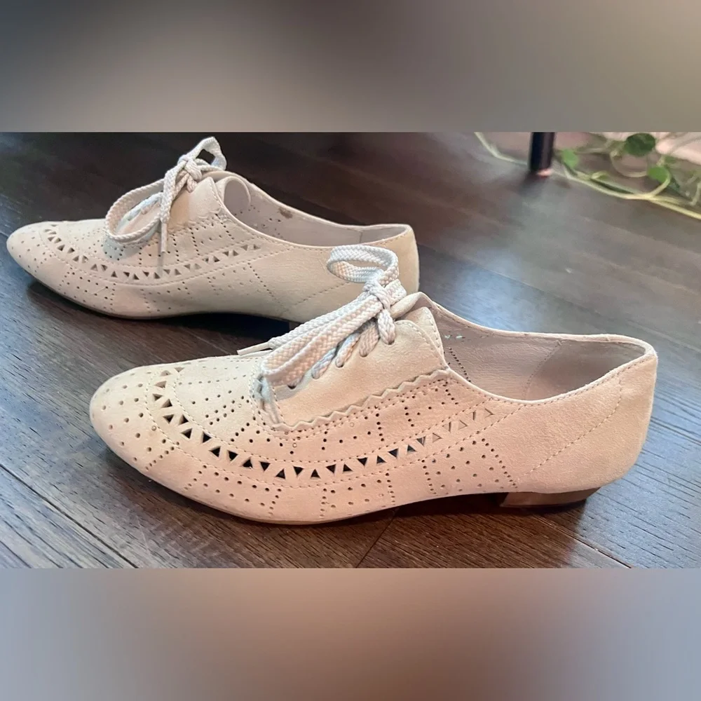 Jeffrey Campbell Miller Hand Made perforated Leather oxfords loafers Size Sz 8 - Picture 5 of 8